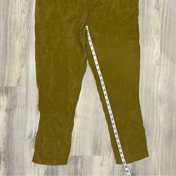 NWT Supertrash ST Studio Olive Green Pull On Elastic Waist Pants Size L EU 40 - Picture 4 of 9
